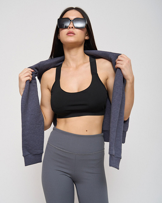 Спортивный женский кроп топ - перекрест на спинке Nicoletta 10074 XXL Киев - изображение 3