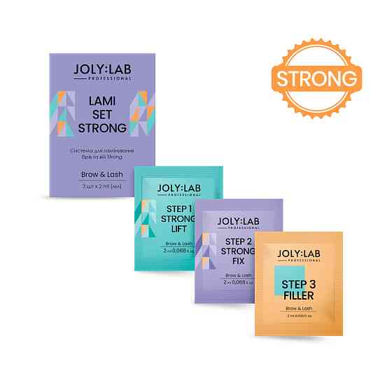 Система для ламинирования бровей и ресниц Strong Joly:Lab 3 шт х 2 мл Винница