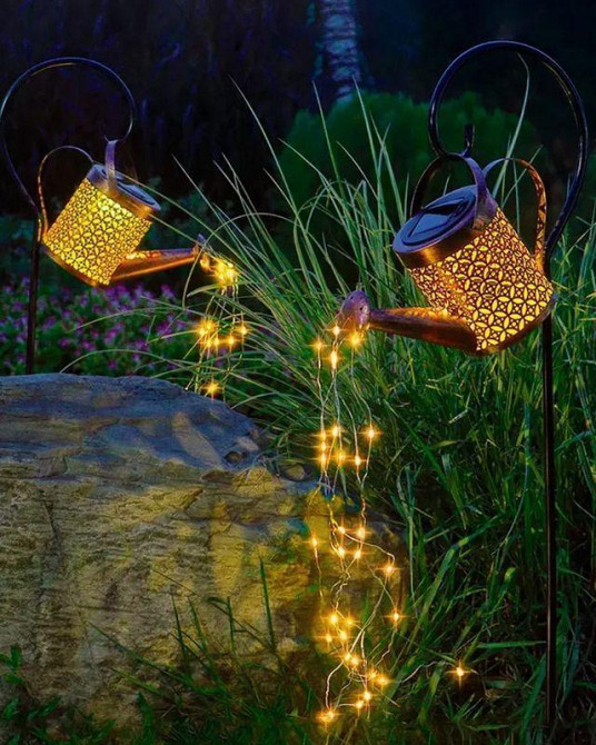 Лейка на солнечной батарее декоративный LED с эффектом капель разноцветный. Одесса - изображение 4