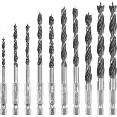 Набір свердл Einhell по дереву 10шт, 3-8мм, кейс (108733) Вінниця