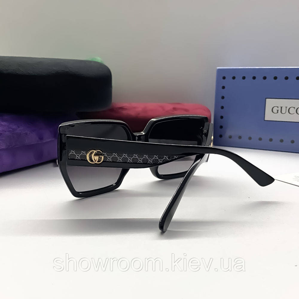 Жіночі сонцезахисні окуляри з поляризацією GG (4589) black Київ - фото 5