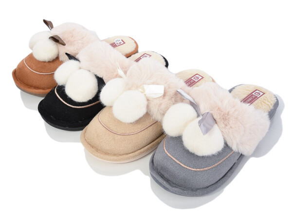 Черные Домашние тапочки женские закрытые домашние мягкие теплые Одесса - изображение 10