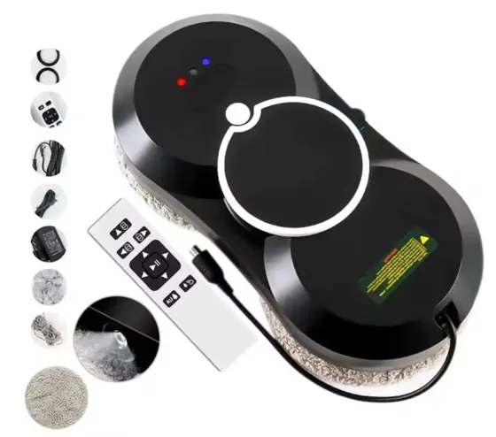 Робот для мойки окон NEW Glass Cleaning Robot с пультом дистанционного управления черный Коломия