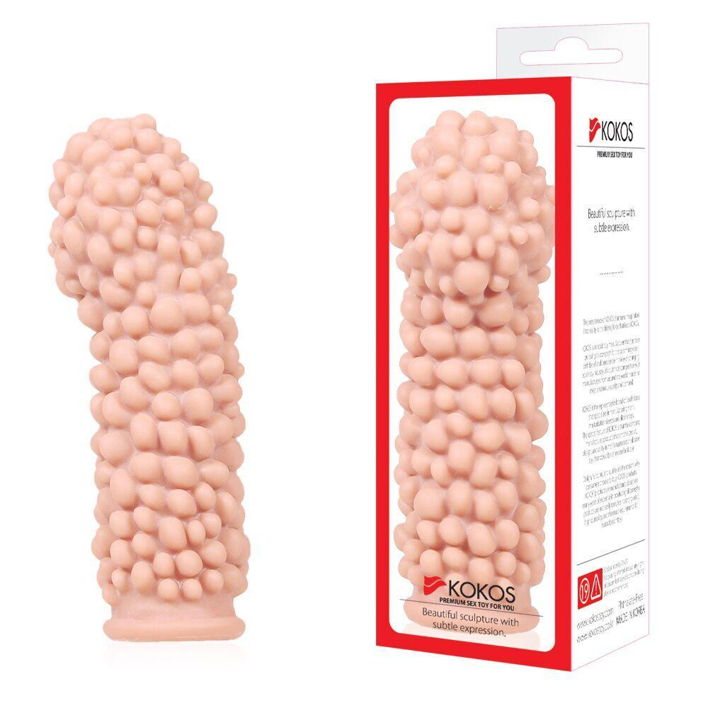 Насадка на член Kokos Extreme Sleeve ES.08 розмір S, потовщувальна, стимулювальний рельєф Sex Aura Київ - фото 4