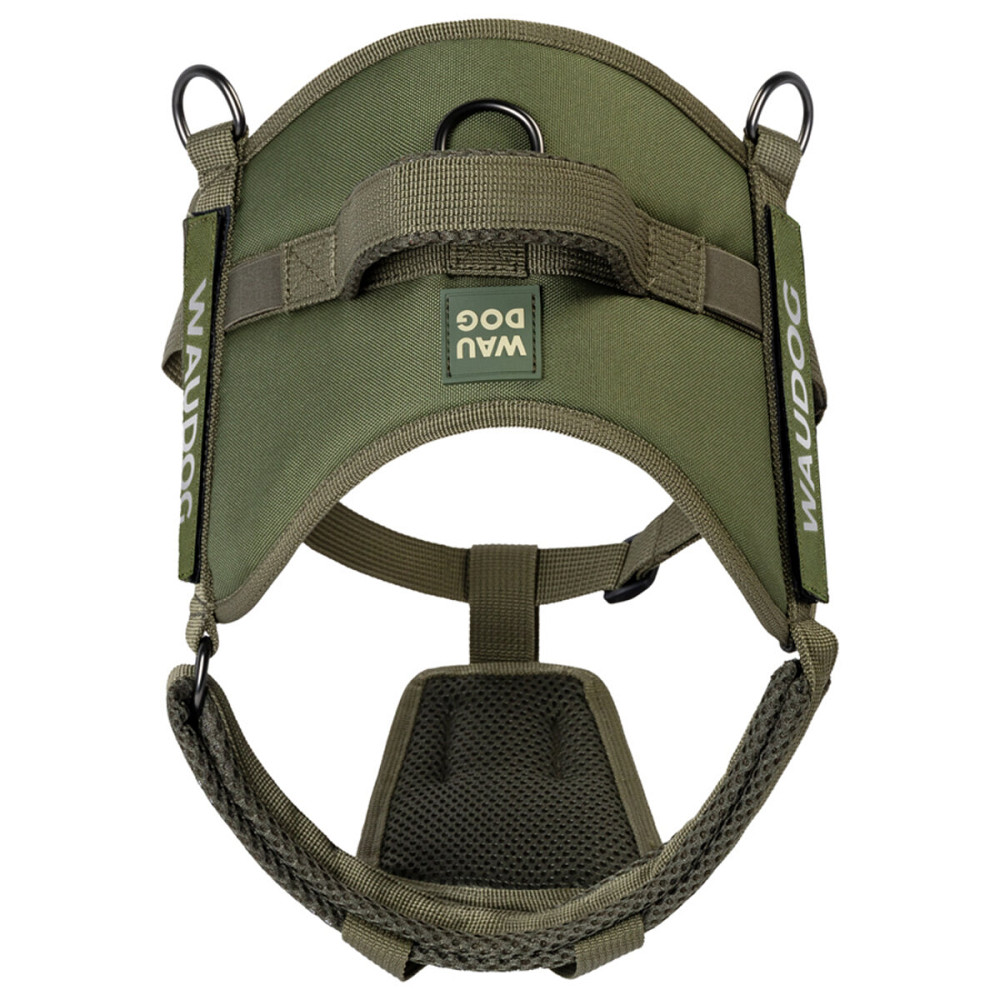 Шлей для служебных собак WAUDOG PRO-2, светоотражающая, металлический фастекс, XS, В 35-45 см, хаки Киев - изображение 3