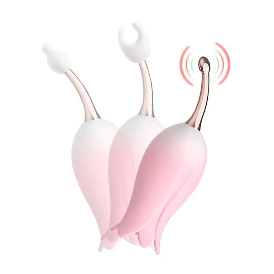 Ультразвуковий вібратор для клітора Otouch Bloom Ultrasonic Clitoris, 3 насадки Львов - изображение 3