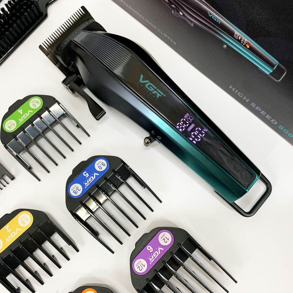 Машина для стрижки в домашніх умовах, Тример з насадками різної довжини, Чоловічий тример для окантовки HG-81 Львів - фото 4