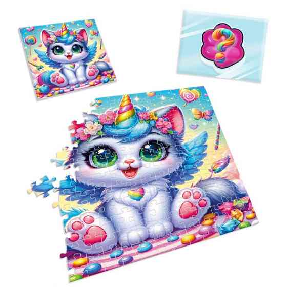 Дитячі пазли з сюрпризом "Котик-єдиноріжка" VT 8030-07, 180 деталей Вінниця