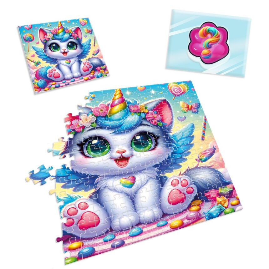 Дитячі пазли з сюрпризом "Котик-єдиноріжка" VT 8030-07, 180 деталей Вінниця - фото 3