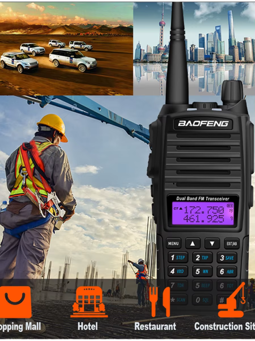 Рація портативна Baofeng UV-82 8 W (радіус 10 км) Чорний Київ - фото 10