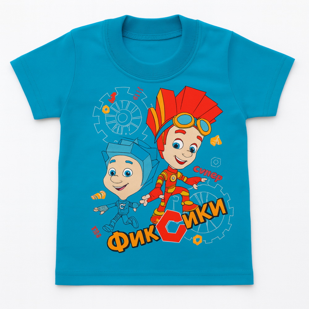 Футболка для мальчика 81-87 см голубой Киев - изображение 4