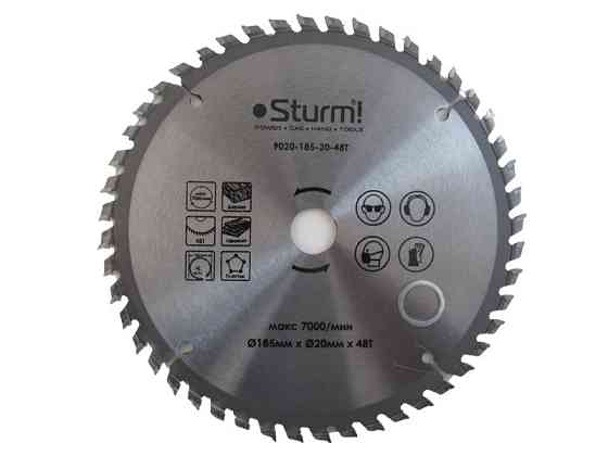 Диск пиляльний для дерева Sturm 9020-185-20-48T, 185х20 мм 48 зубів (читайте опис) Рівне