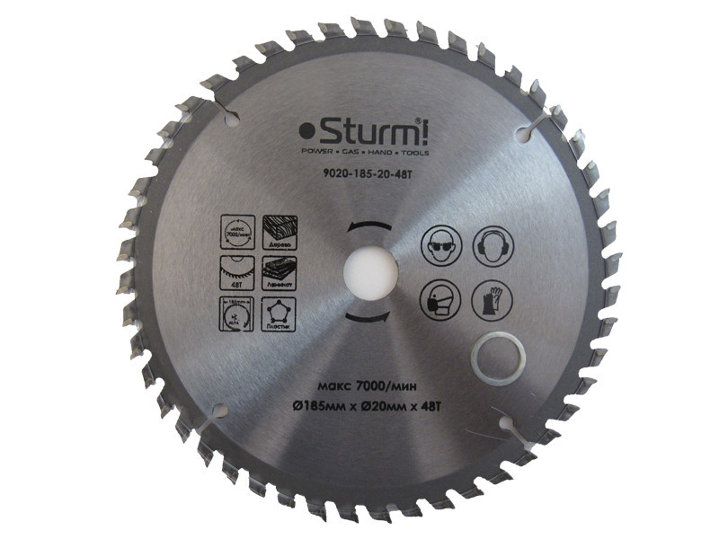 Диск пиляльний для дерева Sturm 9020-185-20-48T, 185х20 мм 48 зубів (читайте опис) Рівне - фото 1
