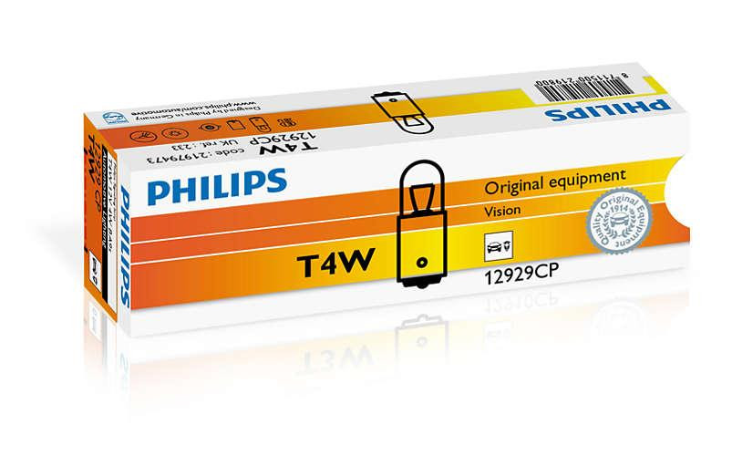 Покажна лампа розжарювання PHILIPS 12929CP T4W 12 V 4 W BA9s Харків - фото 3