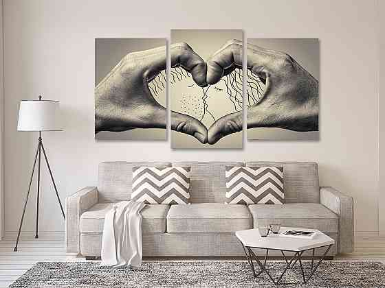 Модульная картина в гостиную / спальню    Закохані  Art-721_3 Киев