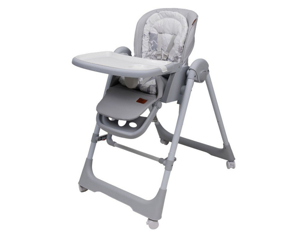 Стілець-гойдалка для годування дитини 2 в 1 VELANO Nomi, light grey Київ - фото 1