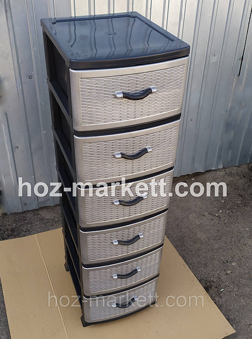 Комод пластиковий тумба сірий на 6 ящиків Україна Харків - фото 8