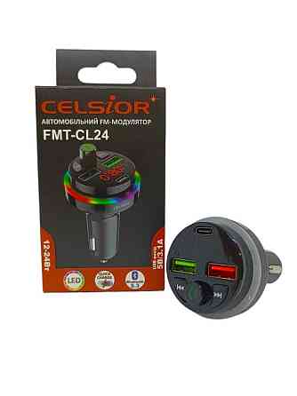 FM-Трансмітер CELSIOR FMT-CL24 12-24V, 3.1A Bluetooth Вінниця
