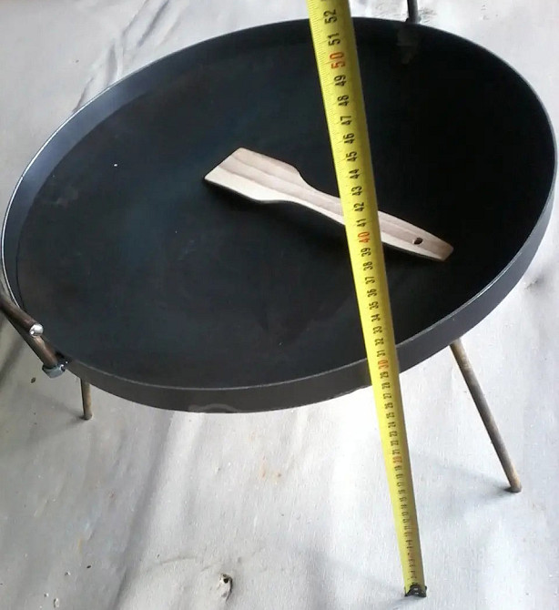 Сковорода з диска борони для багаття 50 см для пікніка, диск для смаження Київ - фото 6