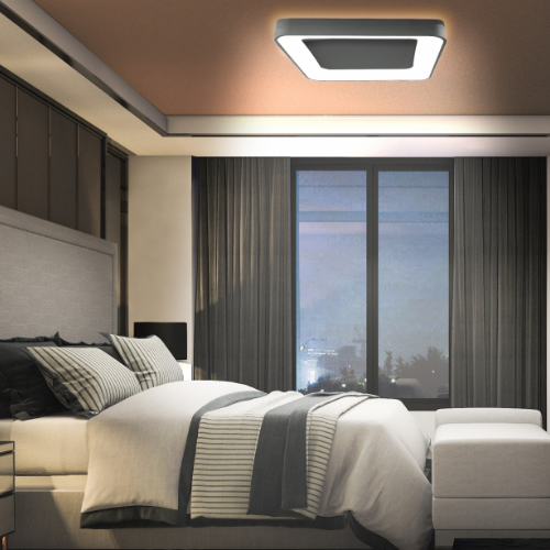 LED Світильник накладний квадратний 72W 2700-6000К 4700Lm 220V чорний VLE-ESC-72B Videx Житомир - изображение 2