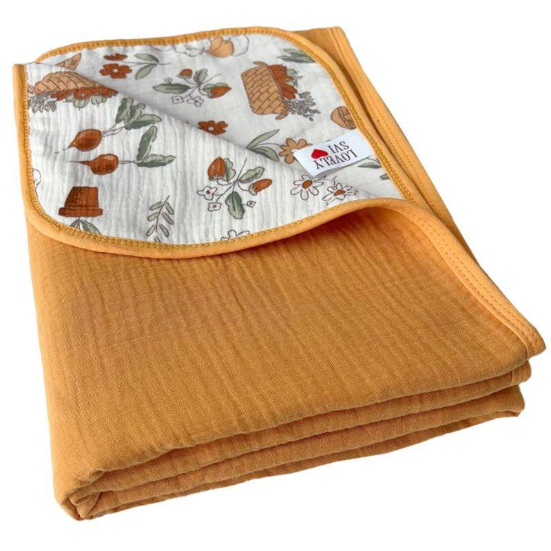 Плед Детский Lovely Svi Хлопок Муслин 100х130 см - двухсторонний -Желтый Киев - изображение 1