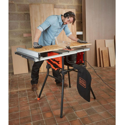 Циркулярна пила Black&amp;Decker пильний, 1800 Вт, диск 254*30 мм, 4.800 об/мин,27,5 кг (BES720) Вінниця - фото 6