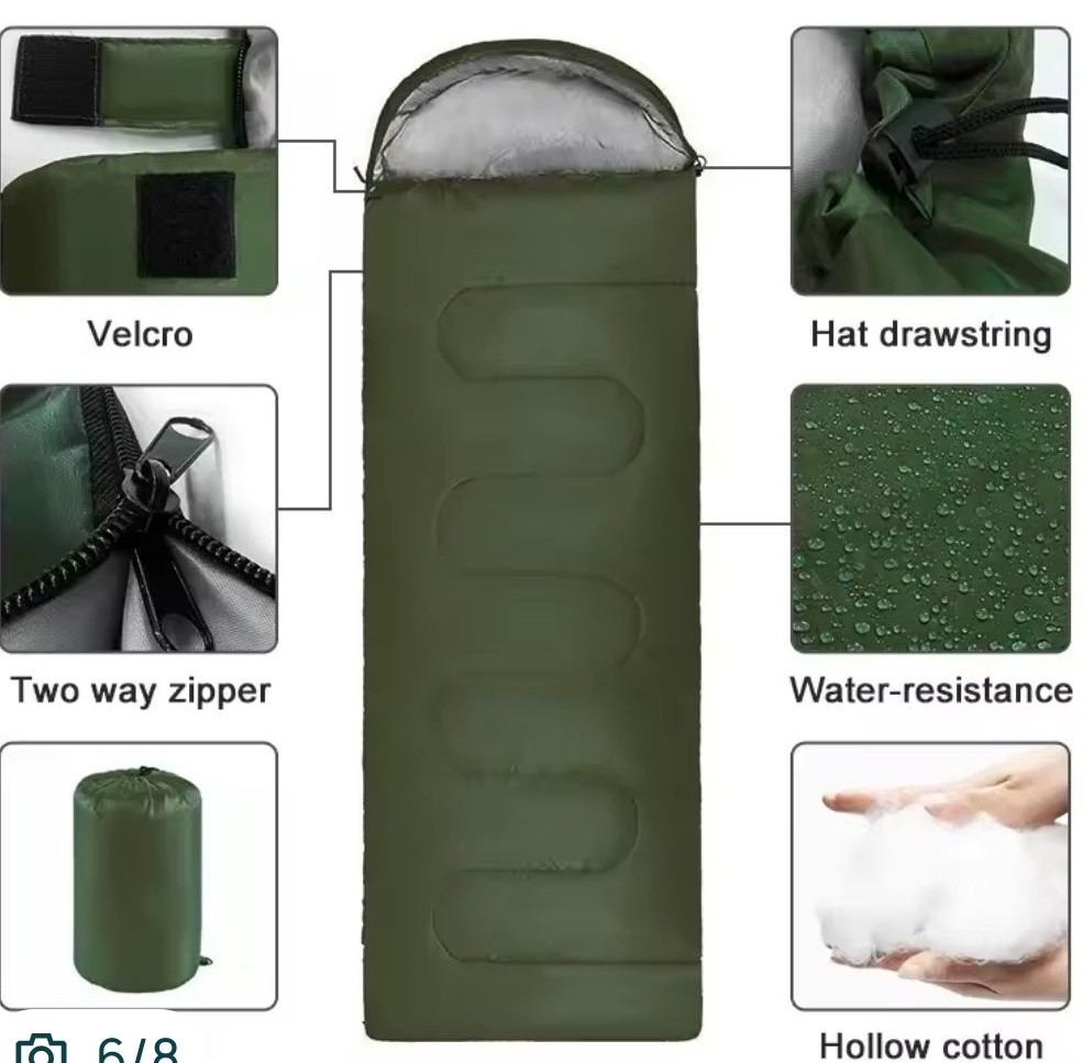 Спальный мешок 4 сезона | Кемпинговый спальник мумия | Теплый зимний. Харьков - изображение 11