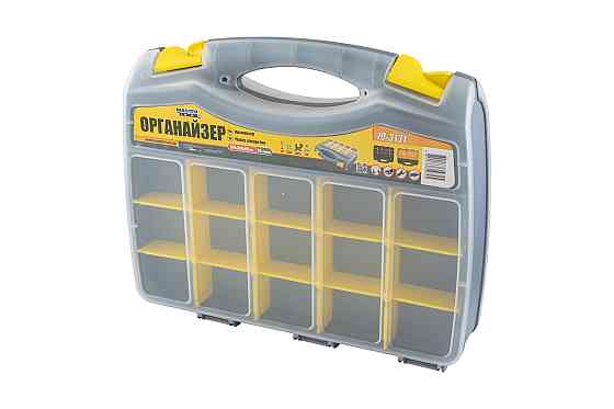 MASTERTOOL Органайзер двосторонній MASTERTOOL з ручкою 15" 370х300х80 мм 15 секцій/10 лотків 79 Коломия