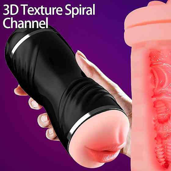 Мастурбатор с двумя входами OYO - Double Pump BLACK, YQM-205 BLACK Sex Aura Киев