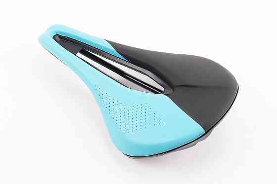 Сидіння MTB 245x145мм, чорно-блакитний FSK-5003 Киев