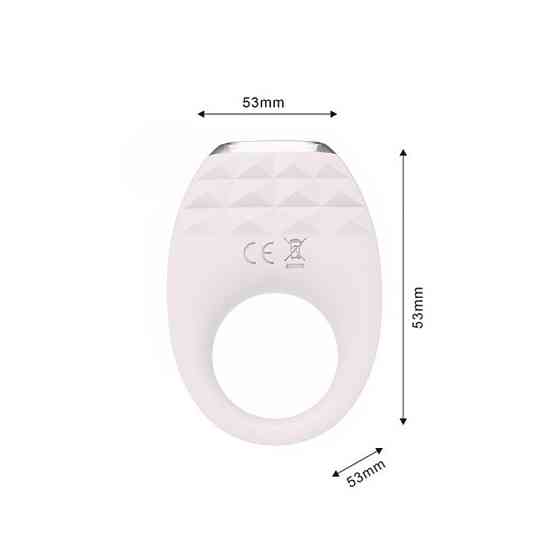 Вибрационное эрекционное кольцо Every Night Toys с подсветкой, белое Sex Aura Киев