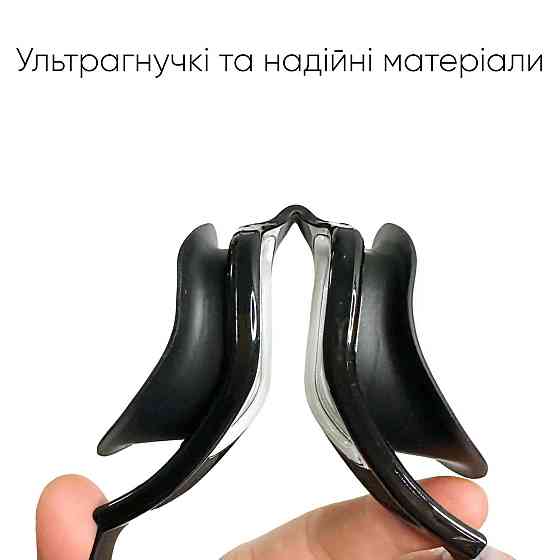 Окуляри для плавання Renvo Javari Уні Anti-fog Чорний OSFM (2SG300-01) Київ