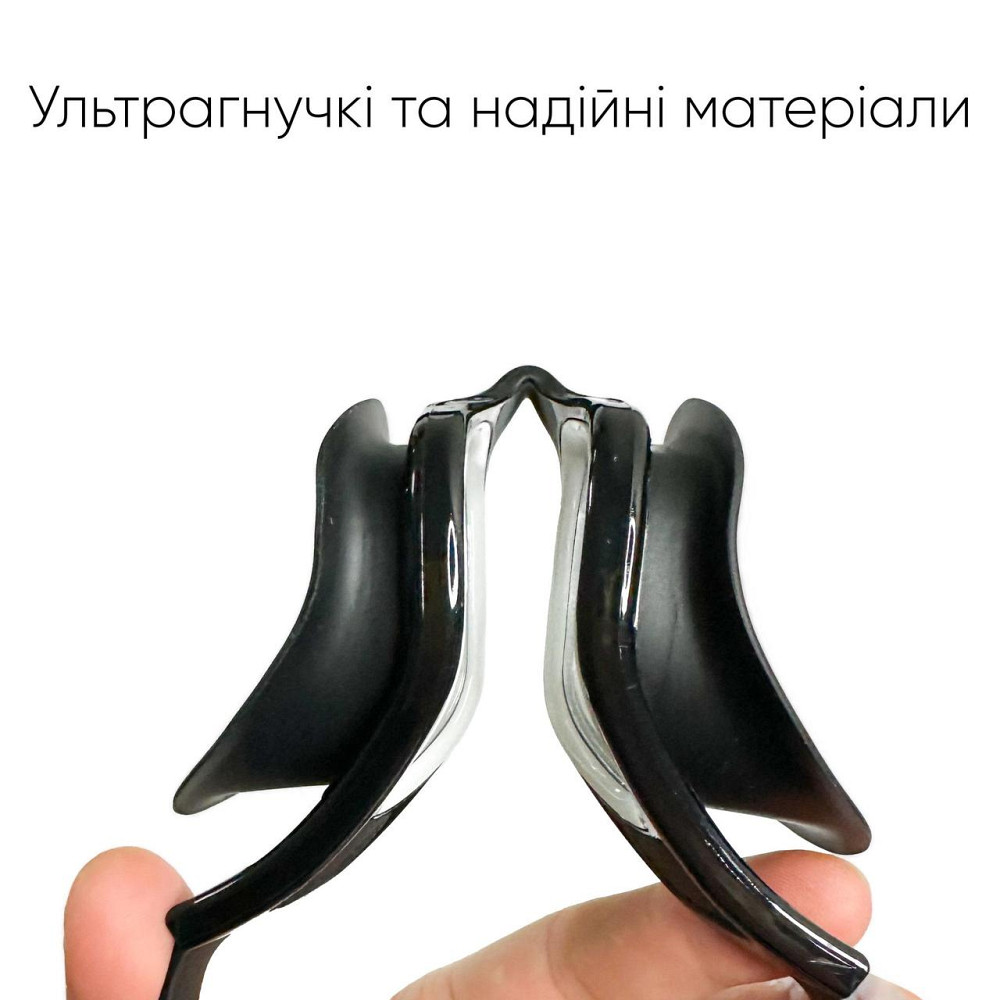 Окуляри для плавання Renvo Javari Уні Anti-fog Чорний OSFM (2SG300-01) Київ - фото 3