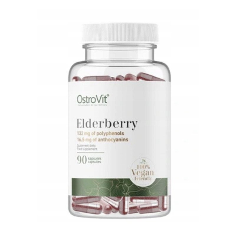 Черная бузина Ostrovit Elderberry 90caps Луцк - изображение 1