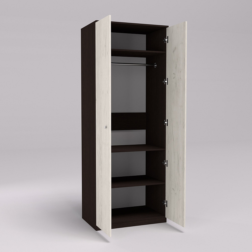 Шкаф Favorit F-14, Венге Магия/Дуб Крафт Белый, 800х530х2100 Львов - изображение 2