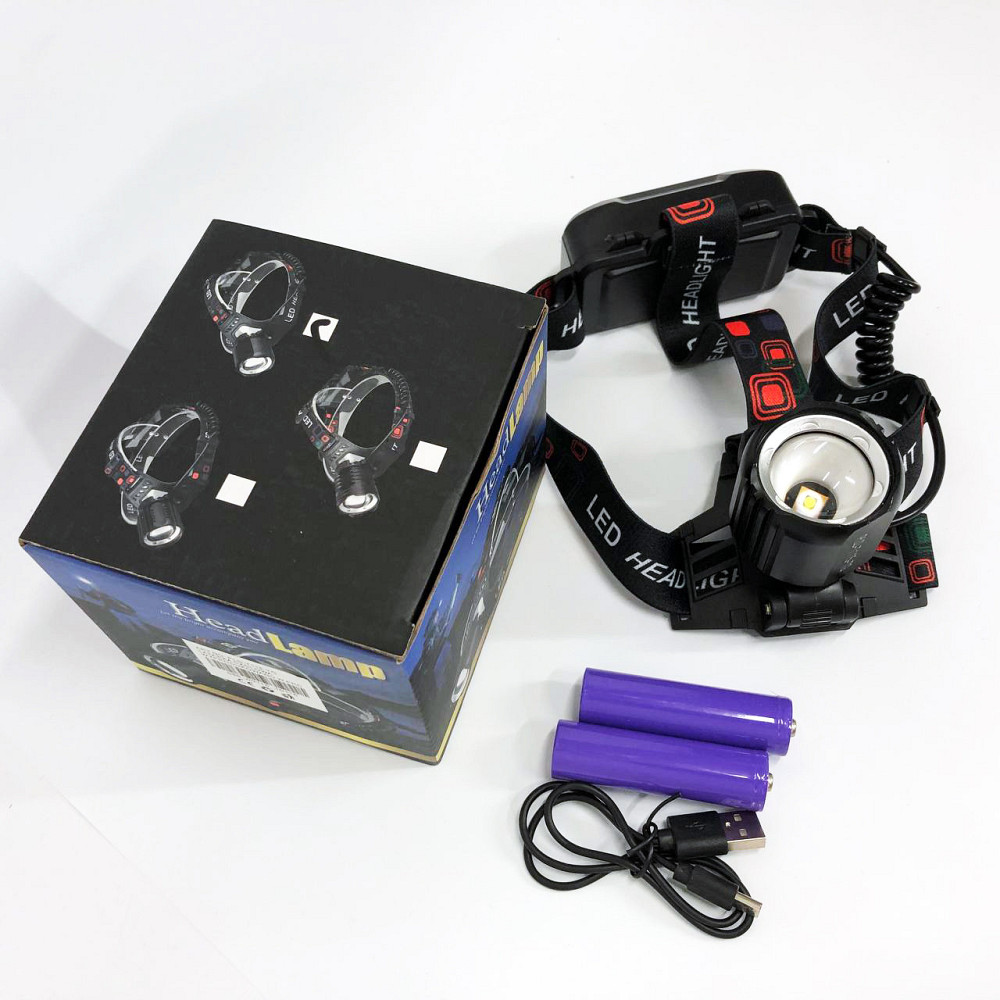 Мощный фонарик светодиодный на голову PLD-T115-PM30-TG, Налобный фонарь для рыбалки кемпинга MT-29 Киев - изображение 2