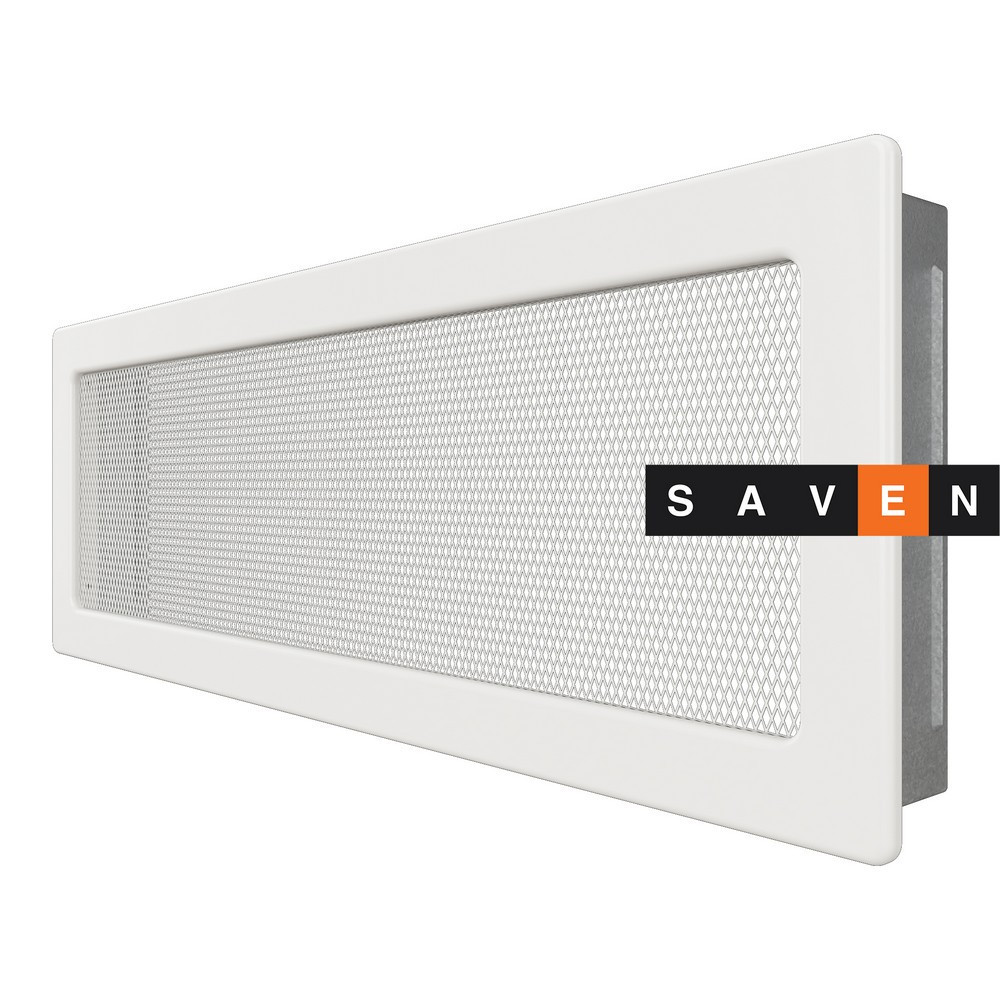 Вентиляційна решітка для каміна SAVEN 17х49 біла Львів - фото 2