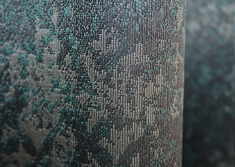 Комплект готовых штор VR-Textil Мрамор Al-9 № 1636ш Бирюзовый с серым 250х250 см 2 шт (39-887) Киев - изображение 8