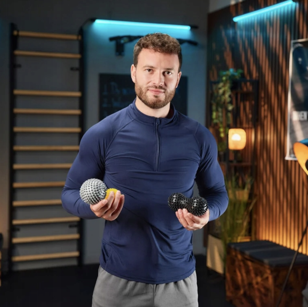 Набір масажних м'ячів Trex Sport TX-003MSB 3в1 для йоги та фітнесу PVC Київ - фото 10