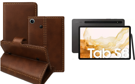 Книжка-трансформер для планшета Samsung Galaxy Tab S7 Plus T975, колір Black Buno-Red Київ