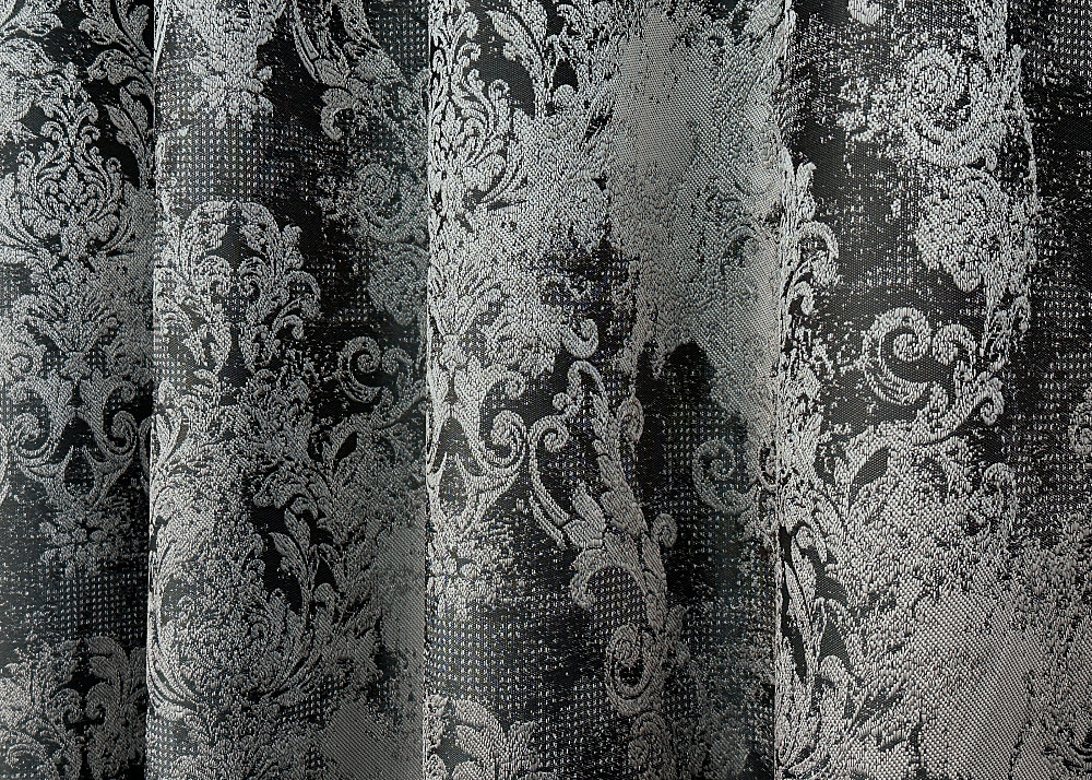 Комплект готових штор VR-Textil Льон Преміум № 1695ш Чорний з сірим 150х290 см 2 шт (33-0595) Київ - фото 7