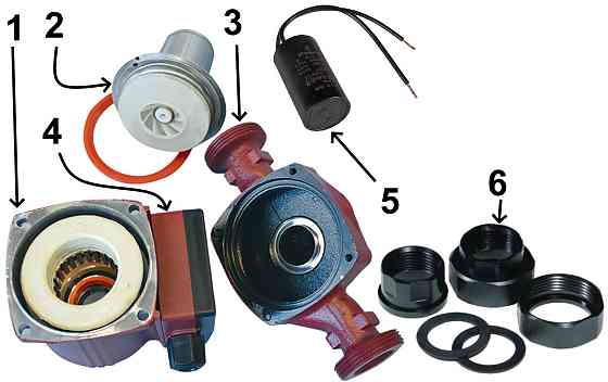 Насос циркуляційний VOLKS pumpe ZP25/4 180мм + гайки (000010612) Київ