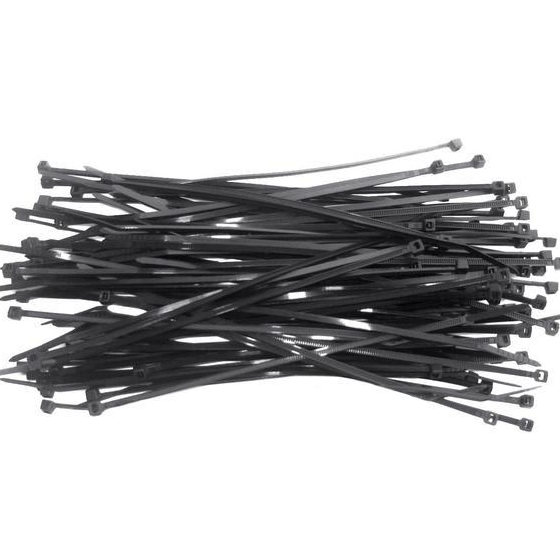 Хомут пластиковий 2,5*150 (3*150)мм універсальний чорний 100шт/уп APRO Житомир