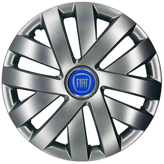 Автомобільні модельні ковпаки R16 Fiat (синій) 409 4шт, SJS, сріблясті Вінниця