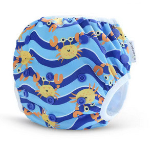 Трусики для новорожденных для бассейна голубые Крабики Київ - фото 1