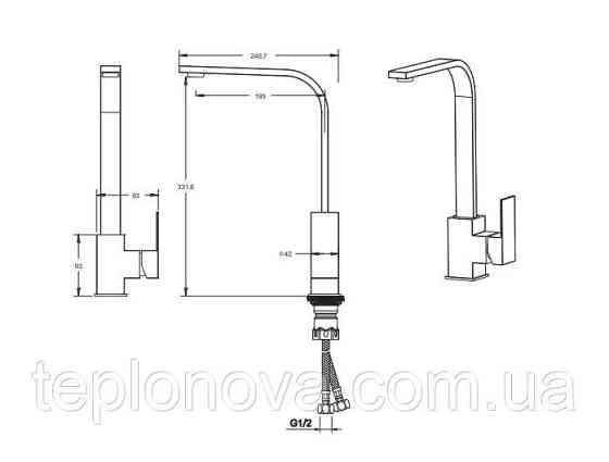 Смеситель для кухни VENTA VC402FB Черновцы