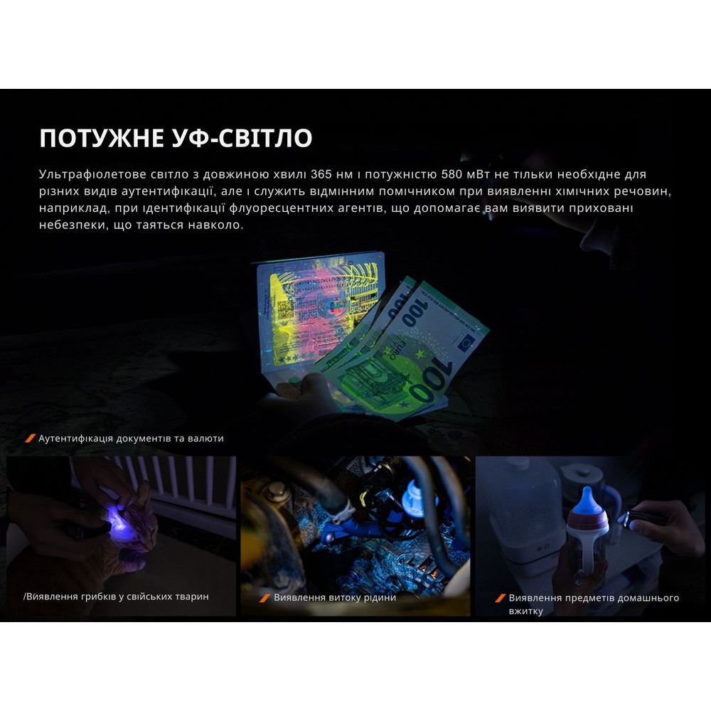 Ліхтар наключний Fenix E06R сірий Киев - изображение 10
