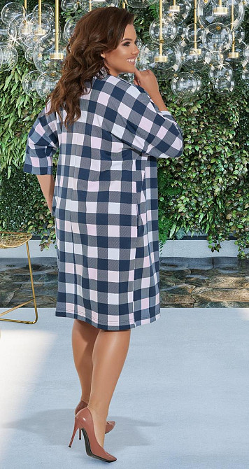 Жакет в клетку и платье большого размера Киев - изображение 4