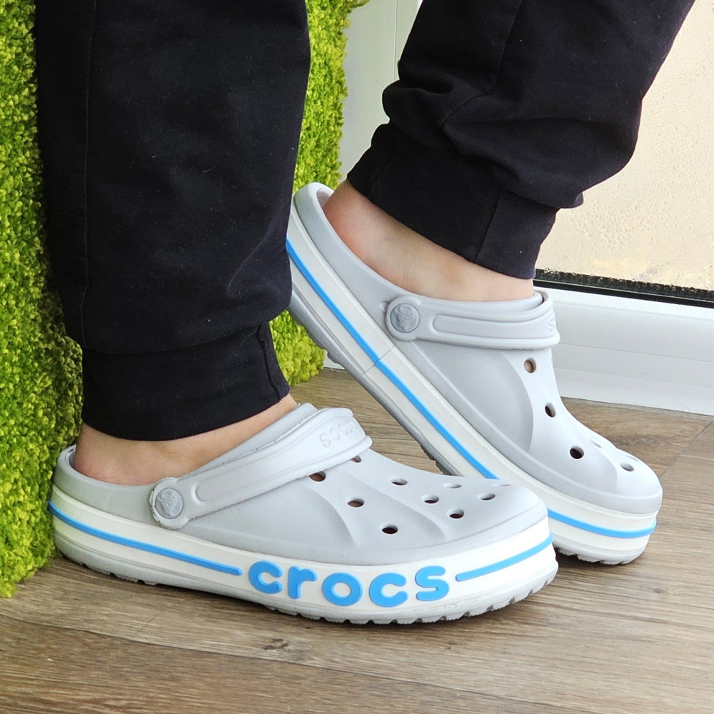 Крокси Сірі капці CROCS Шльопанці Чоловічі Жіночі (розміри: 39,40,41,42,43) Дніпро - фото 1