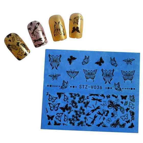 Наклейки для ногтей с бабочками STZ-V036 Киев